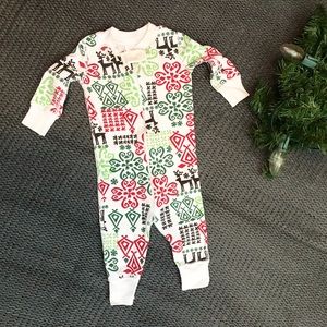 Hanna Andersson Geometric Deer Floral Pajamas